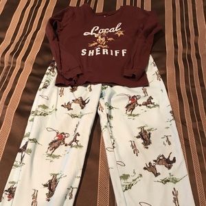 Carter’s boys winter fleece pajamas.